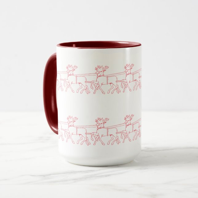 Reindeers Pattern Mug (Front Left)