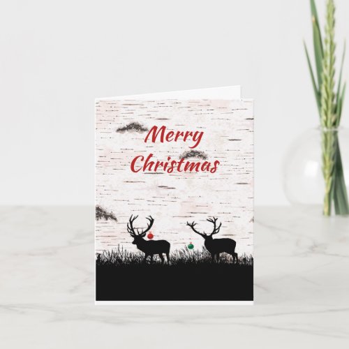 Reindeers Ready For Christmas Card