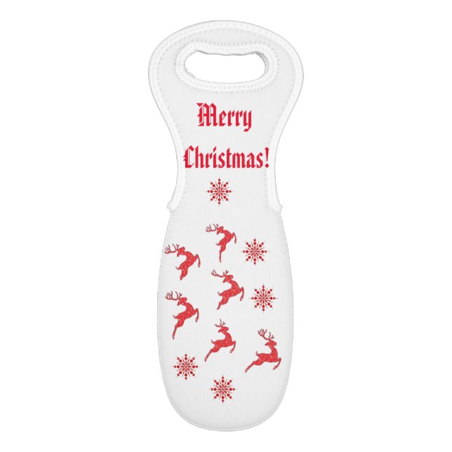 Reindeers Wine Totes 2024 by Kriyas Collection Bag (Front Flat)