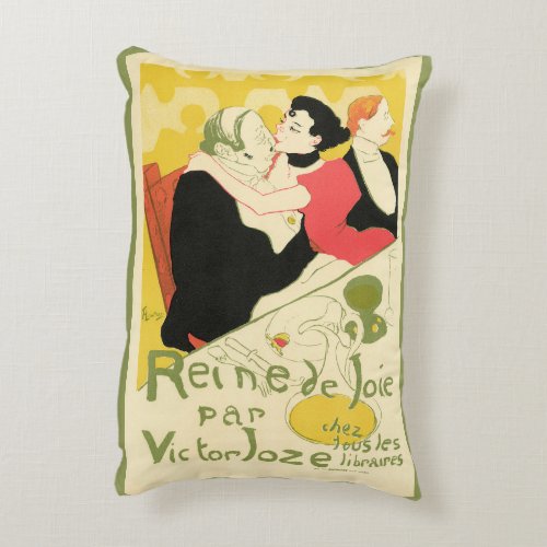 Reine de Joie Queen of Pleasure Toulouse Lautrec Accent Pillow