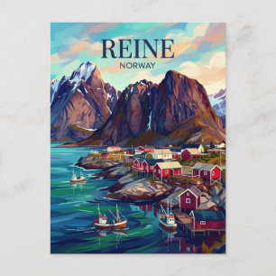 Reine in Lofoten Norway Postcard
