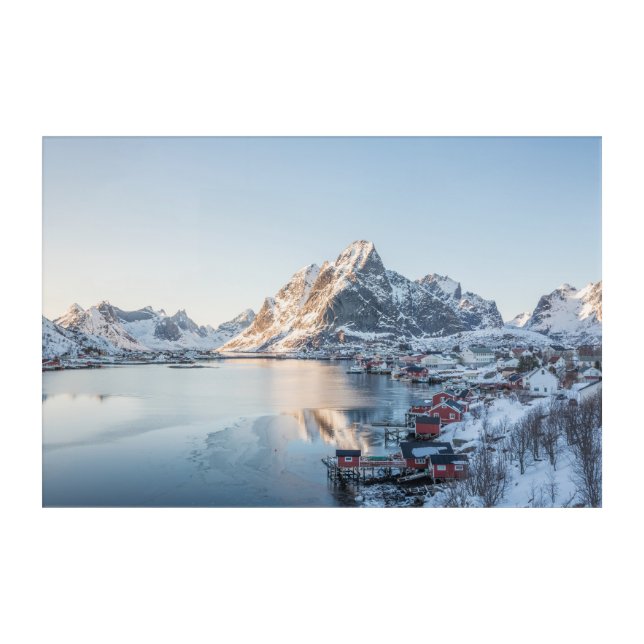 Reine Lofoten Norway Acrylic Print (Front)