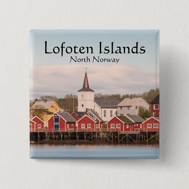 Reine Lofoten Norway Button (Front)