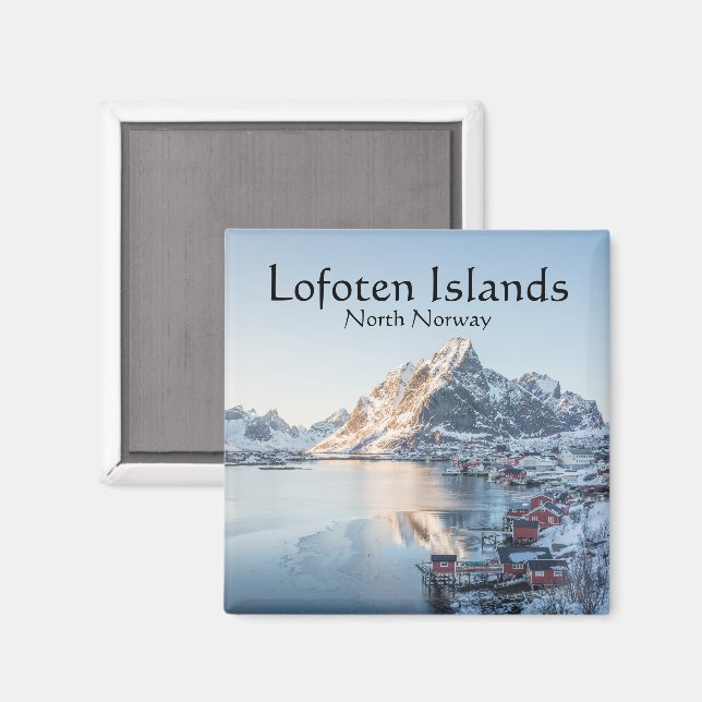 Reine Lofoten Norway Magnet (Front/Back)