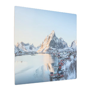 Reine Lofoten Norway Metal Print