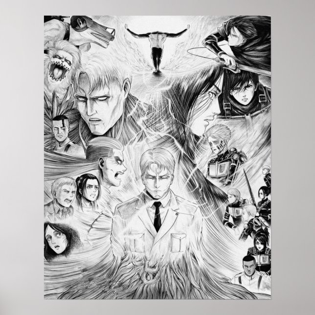 Reiner Braun Armored Titan Shingeki no Kyojin Poster (Front)