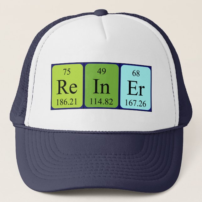 Reiner periodic table name hat (Front)