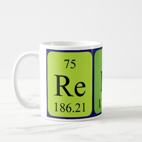 Reiner periodic table name mug
