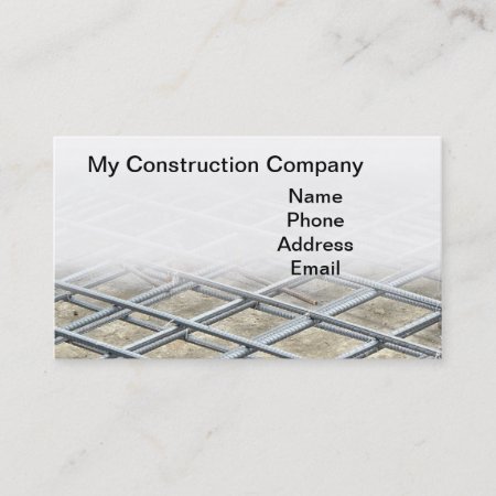 Reinforced Steel Foundation Bars Business Card