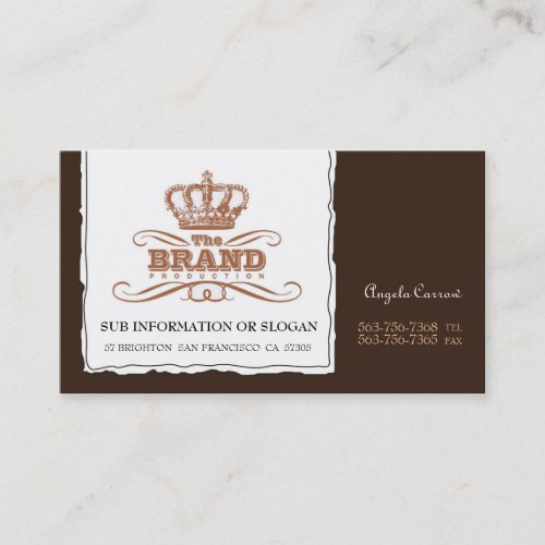 Reinvention Brown Business Cards