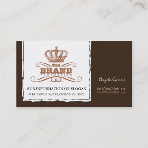 Customizable Reinvention Brown Business Cards