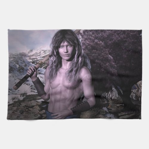 Reith Elven Warrior Fantasy Art Towel
