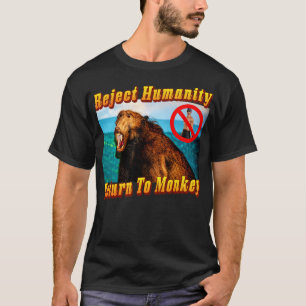 Reject Humanity Return To Monkey Meme Island Vibes T-Shirt