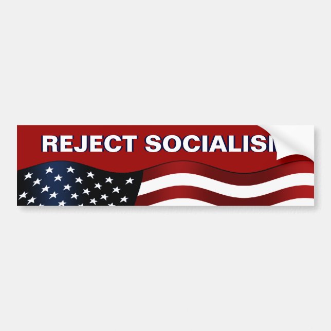 Reject Socialism Bumper Sticker (Front)