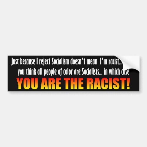 Reject Socialism Bumper Sticker