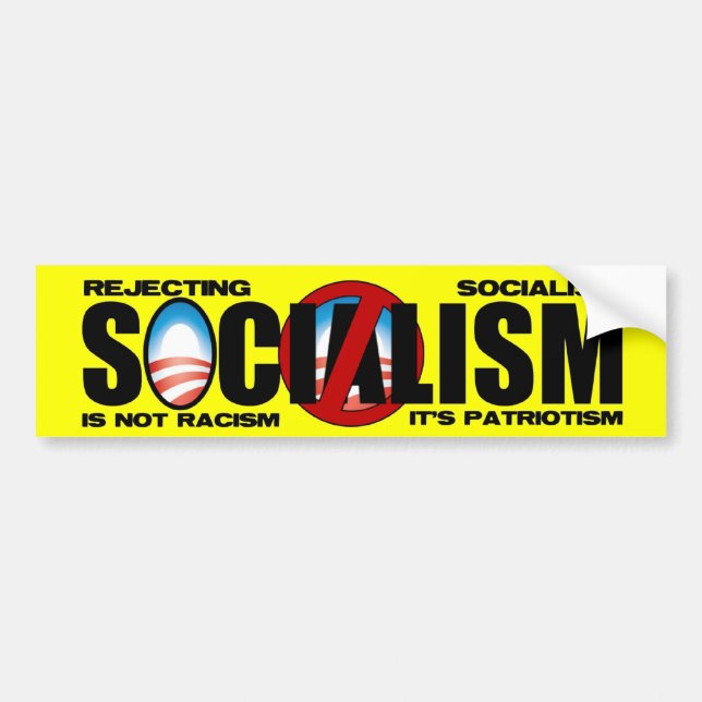 Reject Socialism Bumper Sticker (Front)