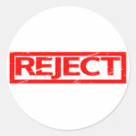 Reject Stamp Classic Round Sticker