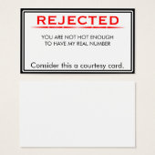 Rejected (Front & Back)