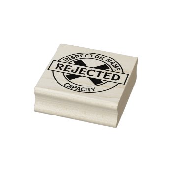 Rejected Custom Rubber Stamp by InkWorks at Zazzle