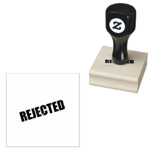 REJECTED Logo Document Control Workflows Black Ink Rubber Stamp