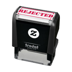 Rejected Red Ink Personalized Self-inking Stamp