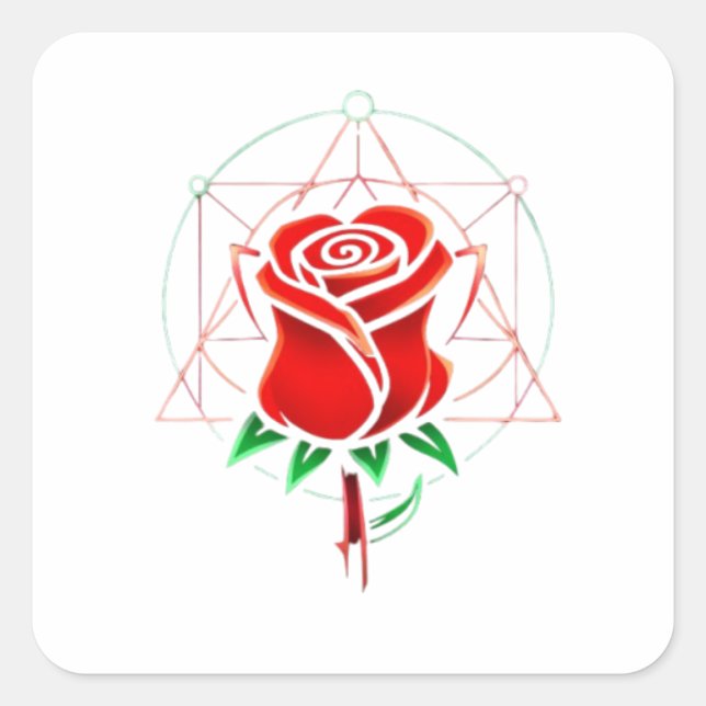 Rejected Rose Transparent Sticker (Front)