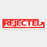 Rejected Stamp Bumper Sticker