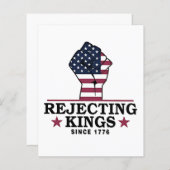Rejecting Kings Since 1776 4th of July Anti Trump (Front/Back)