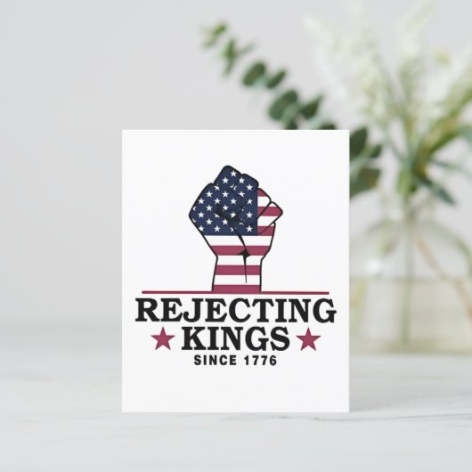 Rejecting Kings Since 1776 4th of July Anti Trump  (Standing Front)