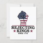 Rejecting Kings Since 1776 4th of July Anti Trump (Front)
