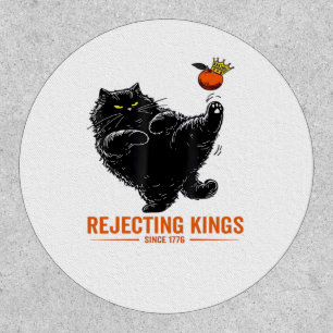 Rejecting Kings Since 1776 Patriotic Flag Design Patch