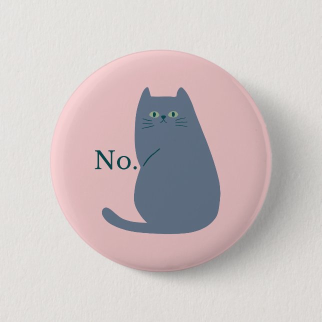 Rejection Cat Button (Front)