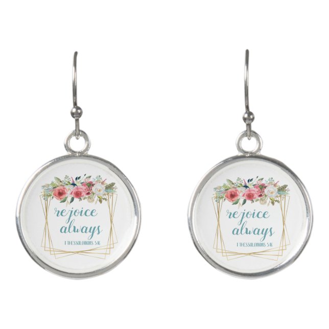 Rejoice Always Earrings (Front)