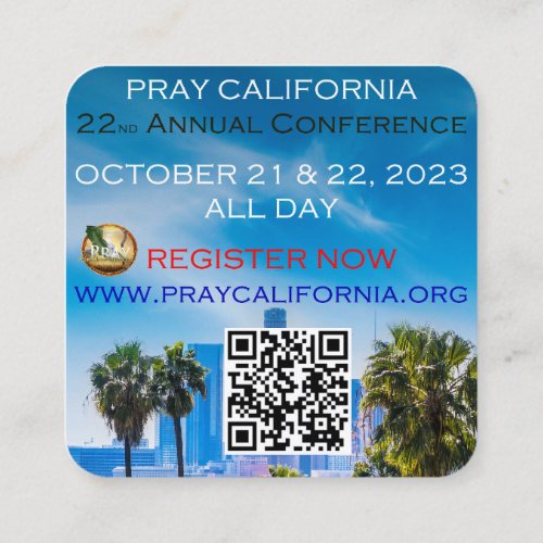 Rejoice Always Pray Constantly Square Business Card