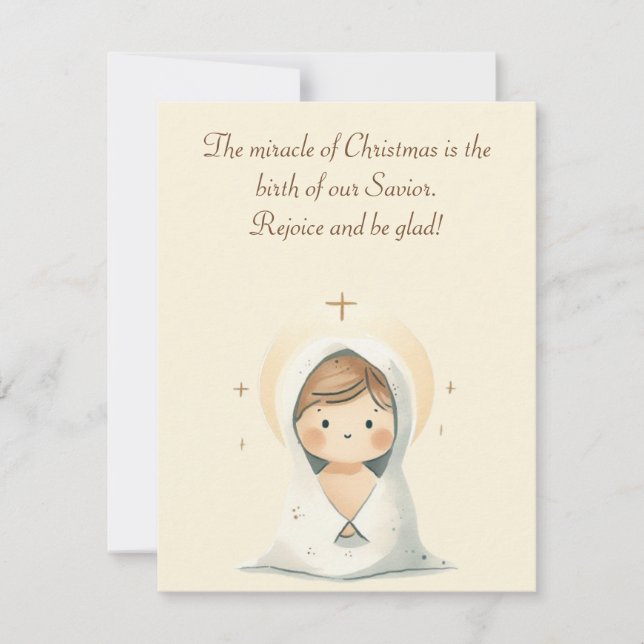 Rejoice and Be Glad! Christmas Greeting Card (Front)