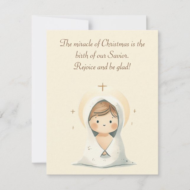 Rejoice and Be Glad! Christmas Greeting Card (Front)