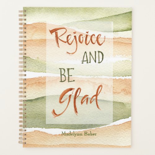 Rejoice and be Glad planner