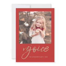 Rejoice and Be Glad Rustic Christmas Photo