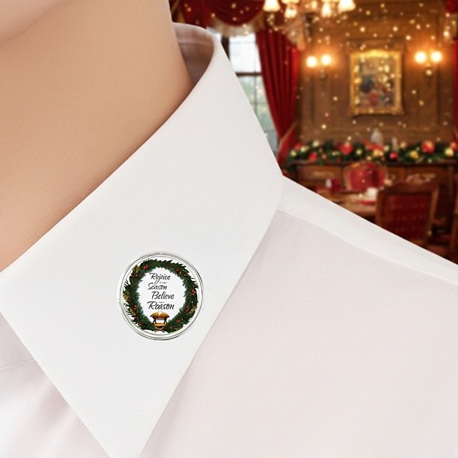 Rejoice and believe nativity lapel pin (Creator Uploaded)