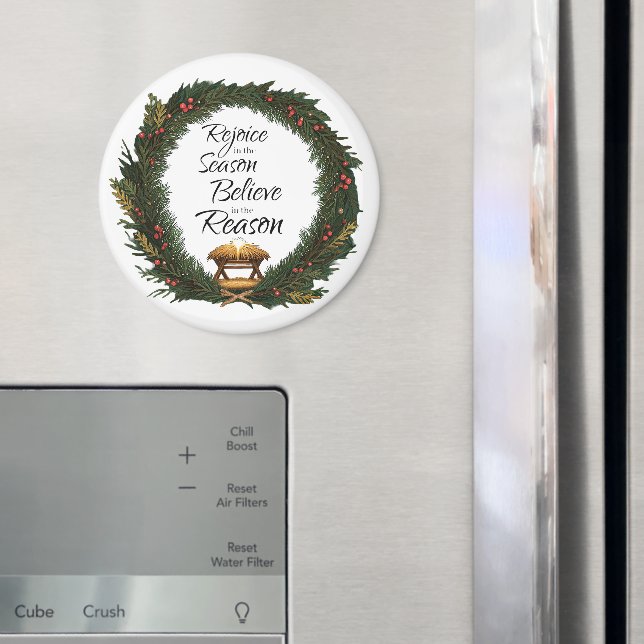Rejoice and believe nativity magnet (In Situ (Fridge))