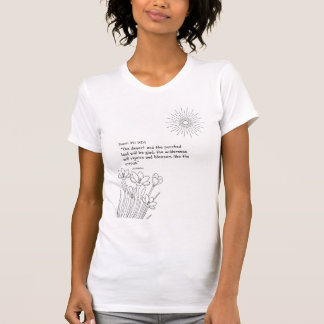 “Rejoice and Blossom” Scripture Shirt for Women