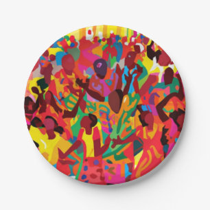 Rejoice And Feel The Holy Spirit Worship Paper Plates