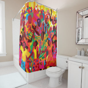 Rejoice And Feel The Holy Spirit Worship Shower Curtain