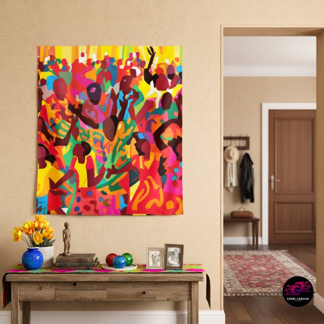 Rejoice And Feel The Holy Spirit Worship Tapestry (This isn’t decor… it’s a whole movement)