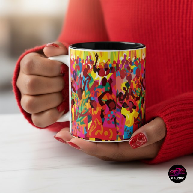 Rejoice And Feel The Holy Spirit Worship Two-Tone Coffee Mug (If your morning don’t feel like this… fix it)