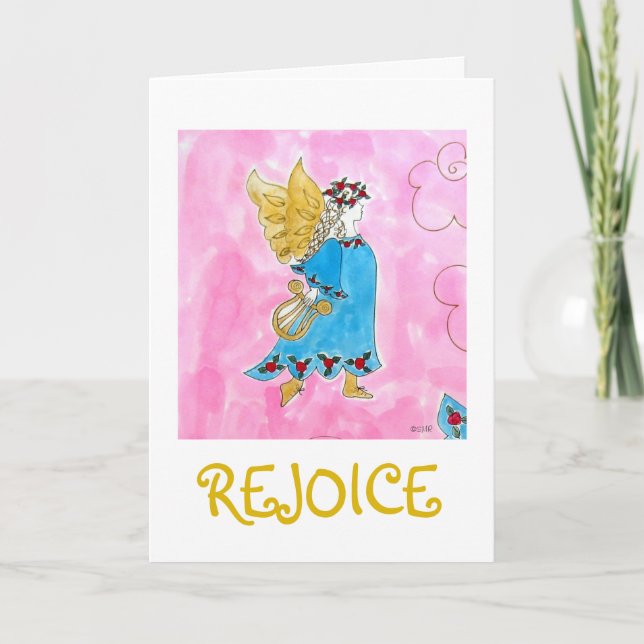 Rejoice Angel - Christmas Card (Front)