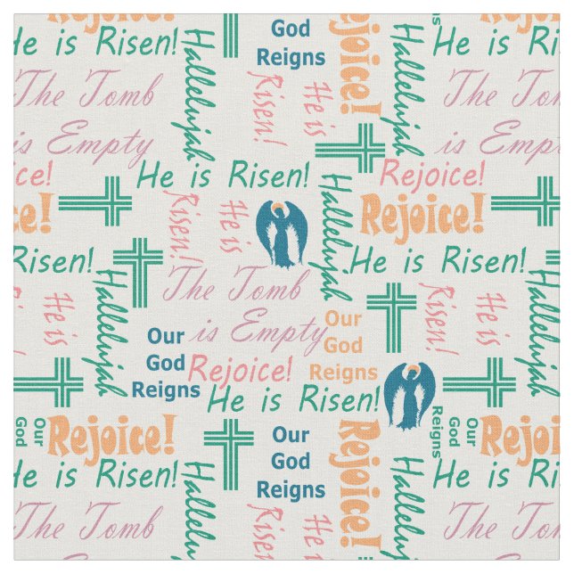 Rejoice Angels Fabric (Close Up)