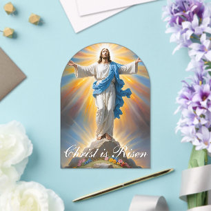 Rejoice Christ is Risen Acrylic Invitations