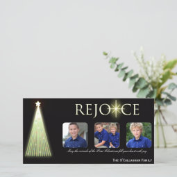 Rejoice - Christmas Photo Card | Zazzle