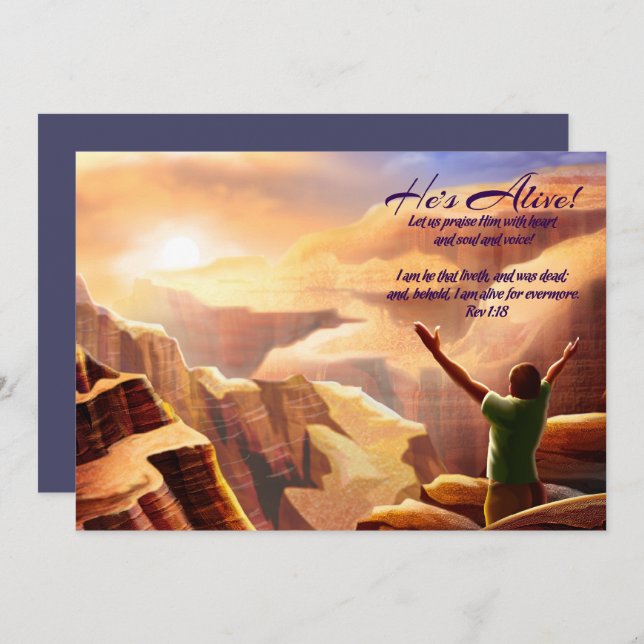 Rejoice. Customizable Easter Cards (Front/Back)